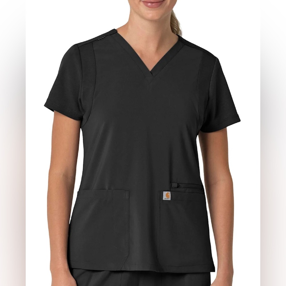 Carhartt Force Cross-Flex 4-Pocket V-Neck Modern Fit Top Size Medium